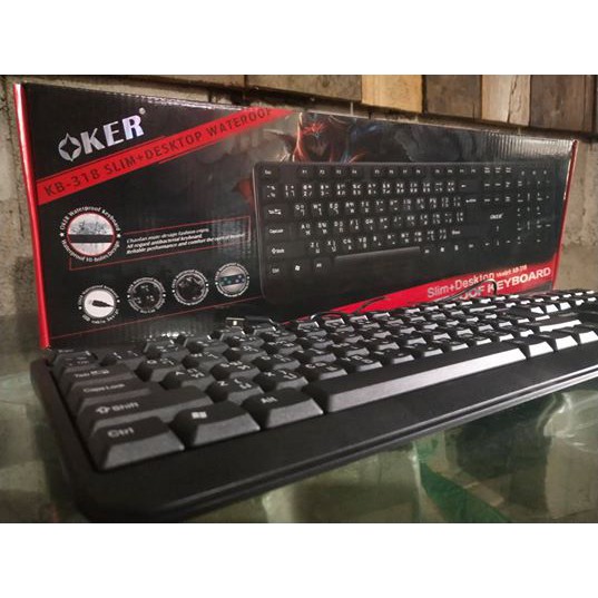 USB Keyboard OKER (KB-318) Black