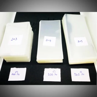 ถุงแก้ว ใส ใส่ของ เงา แพ็คละ 100 กรัม 50ไมครอน ขนาดเป็น นิ้ว