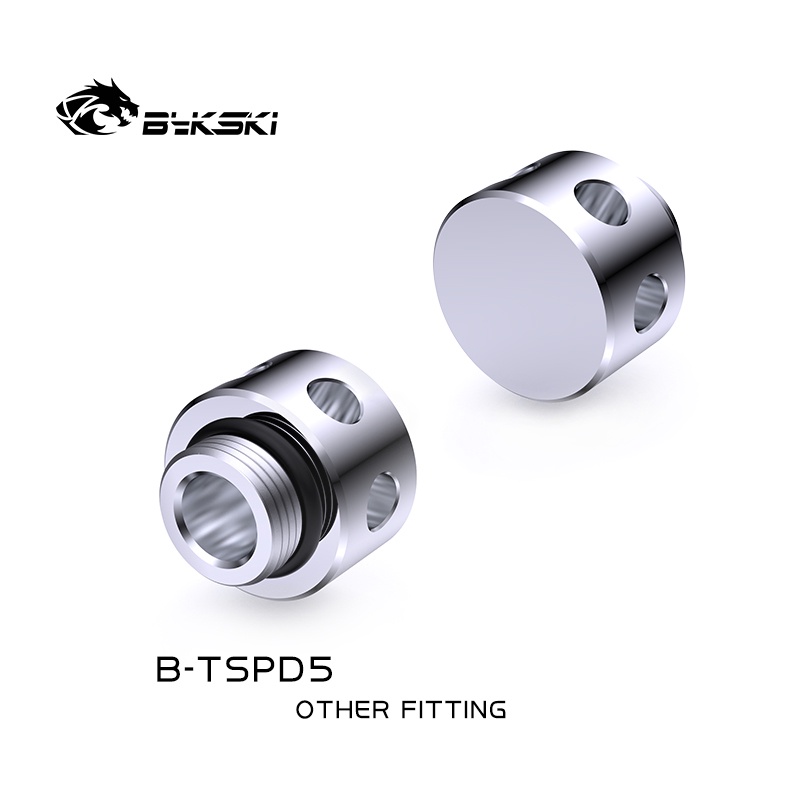Bykski B-TSPD5 ข้อต่อบัฟเฟอร์การไหล / ตัวแบ่งการไหล / ตัวกําจัดฟอง / สปอยเลอร์ในตัว สําหรับถังระบายความร้อนด้วยน้ํา / อ่างเก็บน้ํา