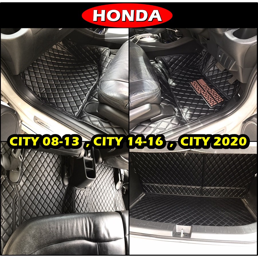 พรมรถยนต์ 6D HONDA CITY พรม6D เข้ารูป เต็มคัน