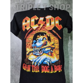 เสื้อยืดคอกลม สกรีนลายวง ACDC (รหัส 170)