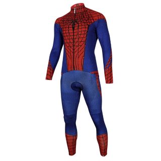 ชุดจักรยานแขนยาว SPIDERMAN สีแดง (Pre-Order)