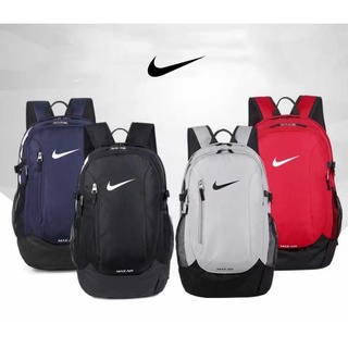 Nikeใหม่กระเป๋าสะพายไหล่คู่สำหรับผู้ชายและผู้หญิงกีฬาเดินทางกระเป๋าเป้สะพายหลังความจุขนาดใหญ่กระเป๋าคอมพิวเตอร์（ขนาดกว้