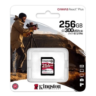 Kingston 256GB Canvas React Plus UHS-II SDXC Memory Card (without Card Reader)