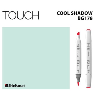 TOUCH TWIN BRUSH MARKER BG178 (COOL SHADOW) / มาร์คเกอร์หัวพู่กัน-หัวตัดขนาดกลาง รหัส BG178 (COOL SHADOW)