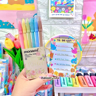 ปากกา Monami plus pen3000 เซ็ทสีพาสเทล