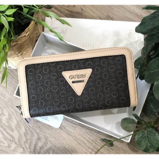 💋 พร้อมส่งความสวย NEW ARRIVAL! GUESS FACTORY WOMENS ZIP AROUND LONG WALLET 2017🍭