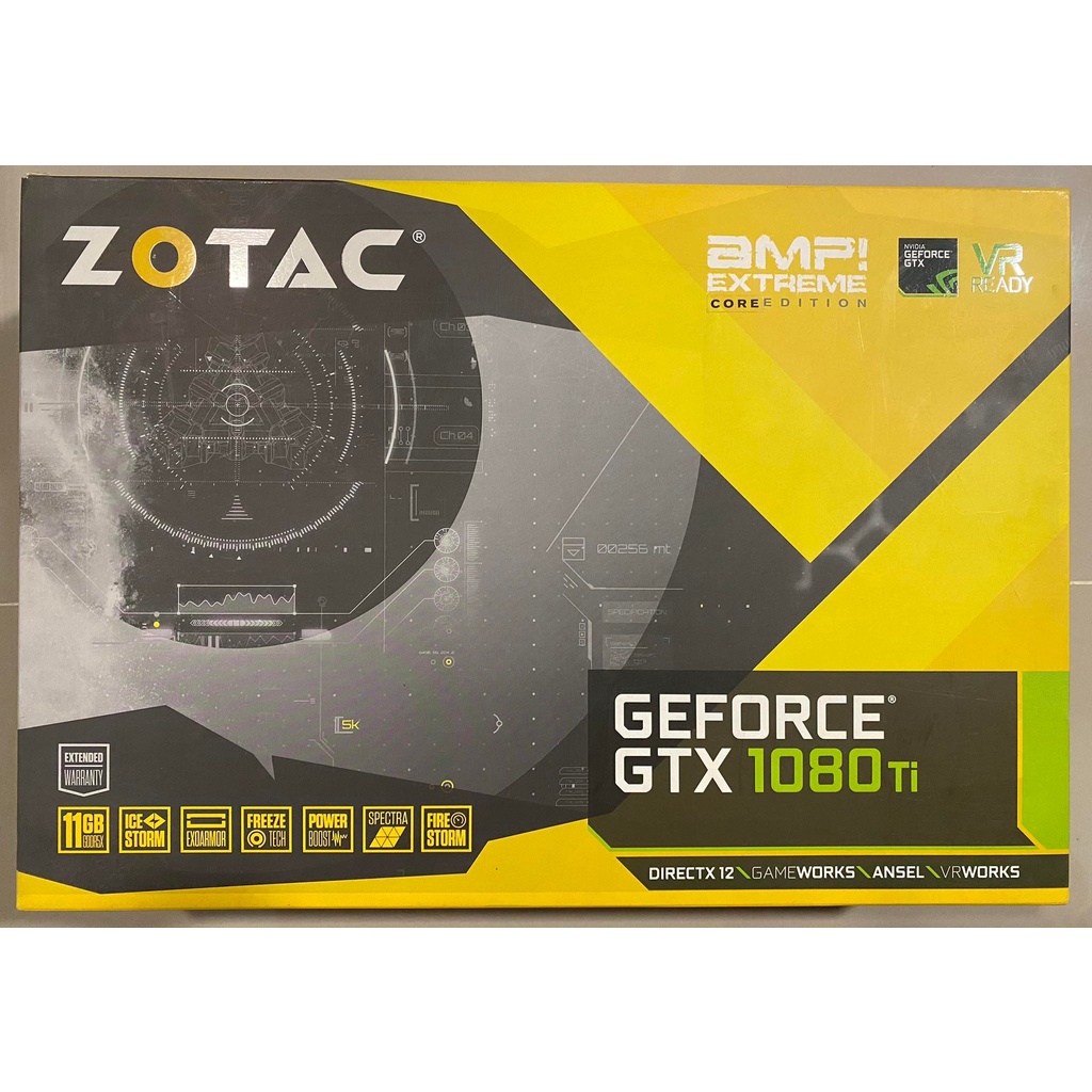 VGA (การ์ดแสดงผล) ZOTAC GTX1080TI AMP EDITION 11GB มีกล่อง สภาพดี ไม่มีตำหนิ
