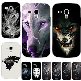 Case For Samsung Galaxy S Duos GT S7562 GT-S7562 7562 Trend Plus S7580 S7582 GT-S7580 GT-S7582 Cover Printed Cat Owl Phone Case