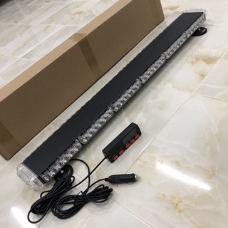 ไฟไซเรนไฟติดหลังคามาใหม่ หลอดLED 319-8 125cm 8ท่อน 4 หน้ามีข้าง 6W 12V-24V พร้อมขาแม่เหล็ก