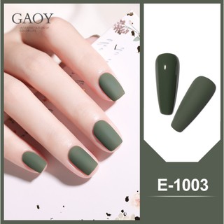 Gaoy ยาทาเล็บเจล รุ่น โทนฟ้าเทาเขียว (รหัส E1001-1005)