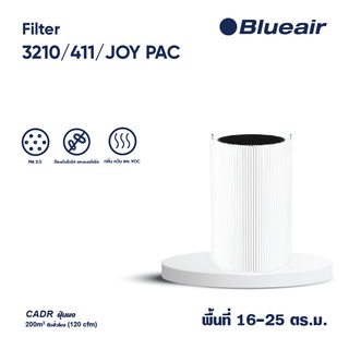 Blueair ไส้กรองอากาศ รุ่น Pure 411 , joys , 3210 แผ่นกรอง Particle + Carbon กรองฝุ่น pm2.5