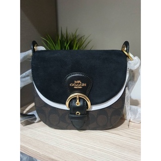 Coach Kleo Shoulder Bag 17 In Signature Canvas สะพายสั้น-ยาวได้ ขนาด 6 3/4" (L) x 6" (H) x 2 1/2"