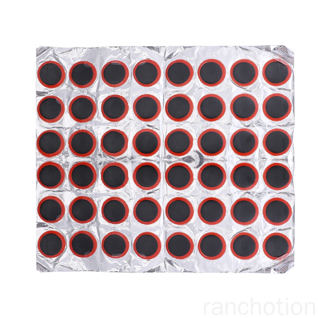 48pcs Tire Patch Rubber Bike Tyre Repair Pad Portable Tire Inner Tube Pad Bicycle Repair Accessory ranchotion