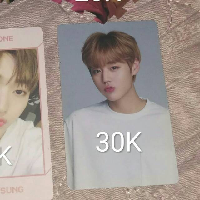 PHOTCARD WANNAONE LOTTERIA PARK JIHOON+ARTBOOK JISUNG