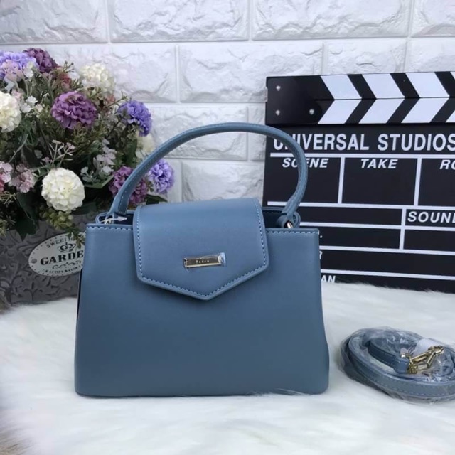 PEDRO VELVET TOP HANDLE BAG ไฮโซมากก