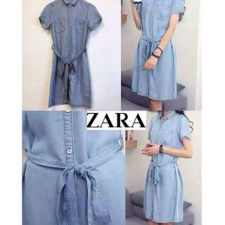 แท้100% ZARA Denim Dress