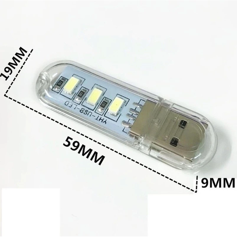 โคมไฟ LED Mini พกพา USB สำหรับแล็ปท็อปและพาวเวอร์แบงค์ thumbnail 10
