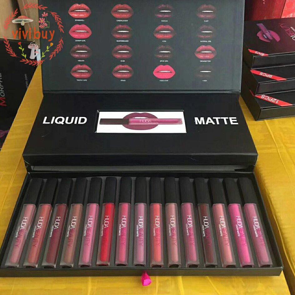 Cod Huda ลิปสติกลิปกลอสเพิ่มความชุ่มชื้นติดทนนาน 16 ชิ้น ชุด - vivibuy ...