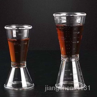 จิ๊กเกอร์ สแตนเลส และ พลาสติก ถ้วยตวง2ด้าน แก้วชง มีสเกล Jigger