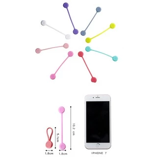 ซื้อ 5 แถม 1 ฟรีMagnetic สายไฟสายไฟ Organizer Cable Management Cable Winder สําหรับ Charing Cable หูฟังคลิปสายเคเบิล