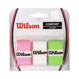 Wilson Pro Overgrip (แพ็คละ 3 ชิ้น) เทปพันด้ามไม้เทนนิส กริปพันด้ามไม้เทนนิส กริปพันด้าม กริป เทนนิส Tennis Over Grip