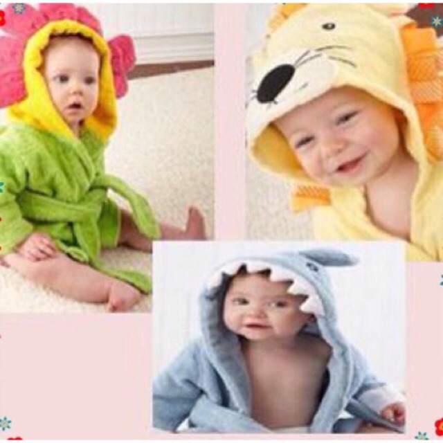 ขายขาดทุน หมดแล้วหมดเลย เสื้อคลุมอาบน้ำเด็กลายแฟนซี