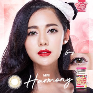 Kitty Kawaii Contact Lens คอนแทคเลนส์ สีเทา ค่าสายตา รุ่น Mini Harmony Gray