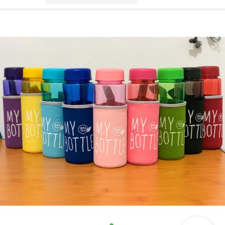 PO ONLY ขวดมายฟูลคัลเลอร์ฟรีกระเป๋าโฟม 500 มล./ขวดดื่มสี