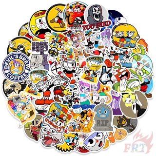 50Pcs/Set ❉ Cuphead Mugman - Games “ Dont Deal With The Devil ” Series 02 Stickers ❉ DIY Fashion Waterproof Doodle Decals Stickers