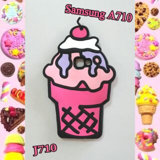 พร้อมส่ง เคสซิลิโคนไอติมหวานแหวว ใส่ได้กับสมาร์ทโฟน 2รุ่น ซัมซุงA710 , J710 ราคา 170 บาทส่งฟรี