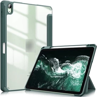 GOOJODOQ 🇹🇭【ไทยแลนด์สปอต】ฝาครอบป้องกัน10.2 gen7/8 lPad case lPad Air3 10.5 พร้อมช่องเสียบปากกาฝาหลังใส กรณีgen9/10 Pro11