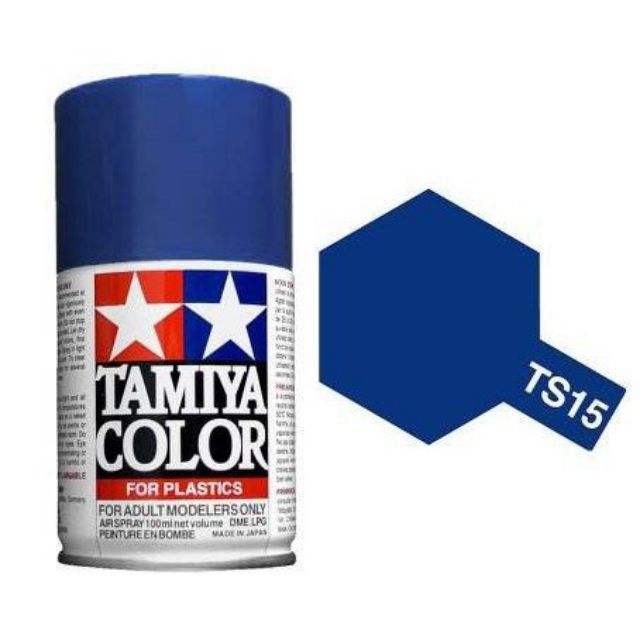 TAMIYA 85015 TS-15 BLUE (GLOSS) สีสเปรย์ทามิย่า พ่นโมเดล
