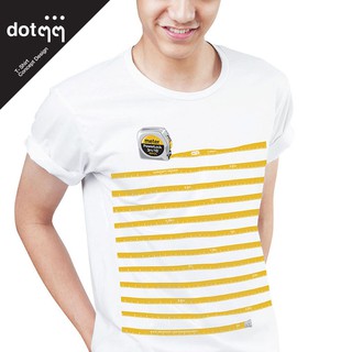 dotdotdot เสื้อยืดผู้ชาย Concept Design ลาย Measure (White)