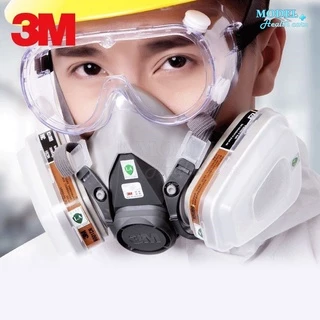 3M 6200 ครบชุด ตลับกรอง 6003 หน้ากากป้องกันสารเคมี งานพ่นสี ป้องกันกรดแก๊ส Acid Vapor ✅(ของแท้ 100%)