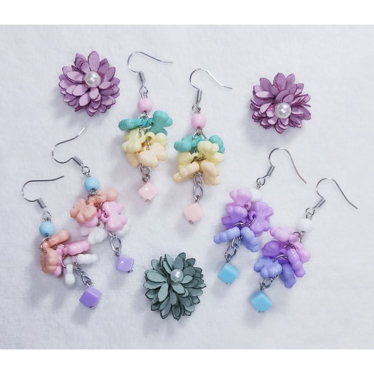 ต่างหูโบว์ พาสเทล #PT01