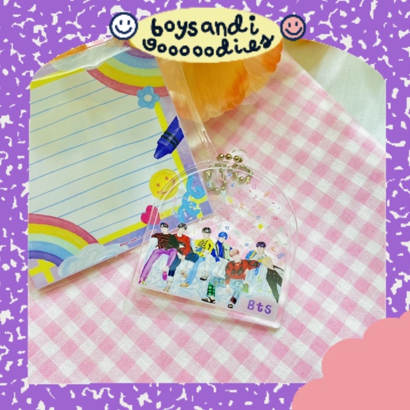 💜 BTS WORLD KEYRING 💜 พวงกุญแจ fanart แฟนอาร์ท อะคริลิค พร้อมส่ง ห่วงไข่ปลา bts world บังทัน บีทีเอส
