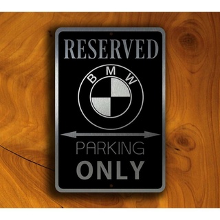 ป้ายโลหะดีบุก ลาย Bmw Parking Only สไตล์วินเทจ สําหรับตกแต่งผนังบ้าน ผับ บาร์ คาเฟ่ โรงรถ