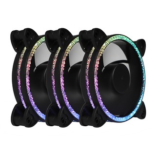 VIKINGS  VF023 FAN CASE 12CM CRYSTAL RGB (PACK 3)