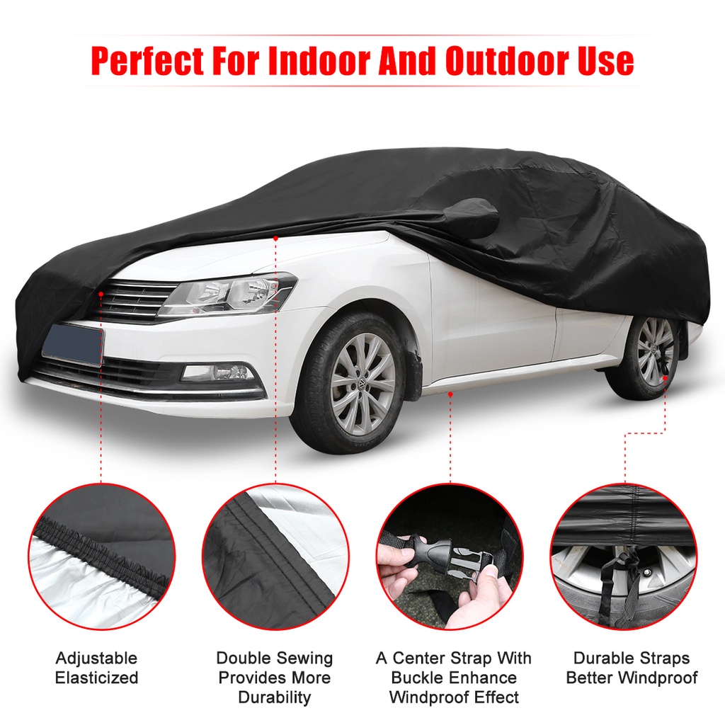 X Autohaux Full Car Covers Universal Outdoor Indoor Auto Cover ...