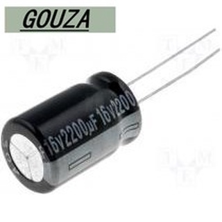 C Capacitor Electrolyte 2200uF 10V 16V 25V 35V 50V ตัวเก็บประจุ อิเล็กโทรไลต์ คาปาซิเตอร์