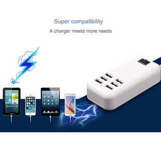 ซ็อกเก็ตชาร์จ USB 6-Port Fast Charger