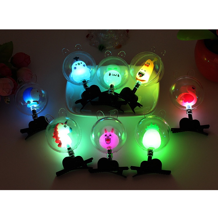 ใหม่ กิ๊บติดผม ตาข่าย เรืองแสง สีแดง การ์ตูน นิ่ม กาว LED แฟลช กิ๊บติดผม ราคา ถูกที่สุด ดีลบีเคเค แกลเลอรีภาพที่ 5