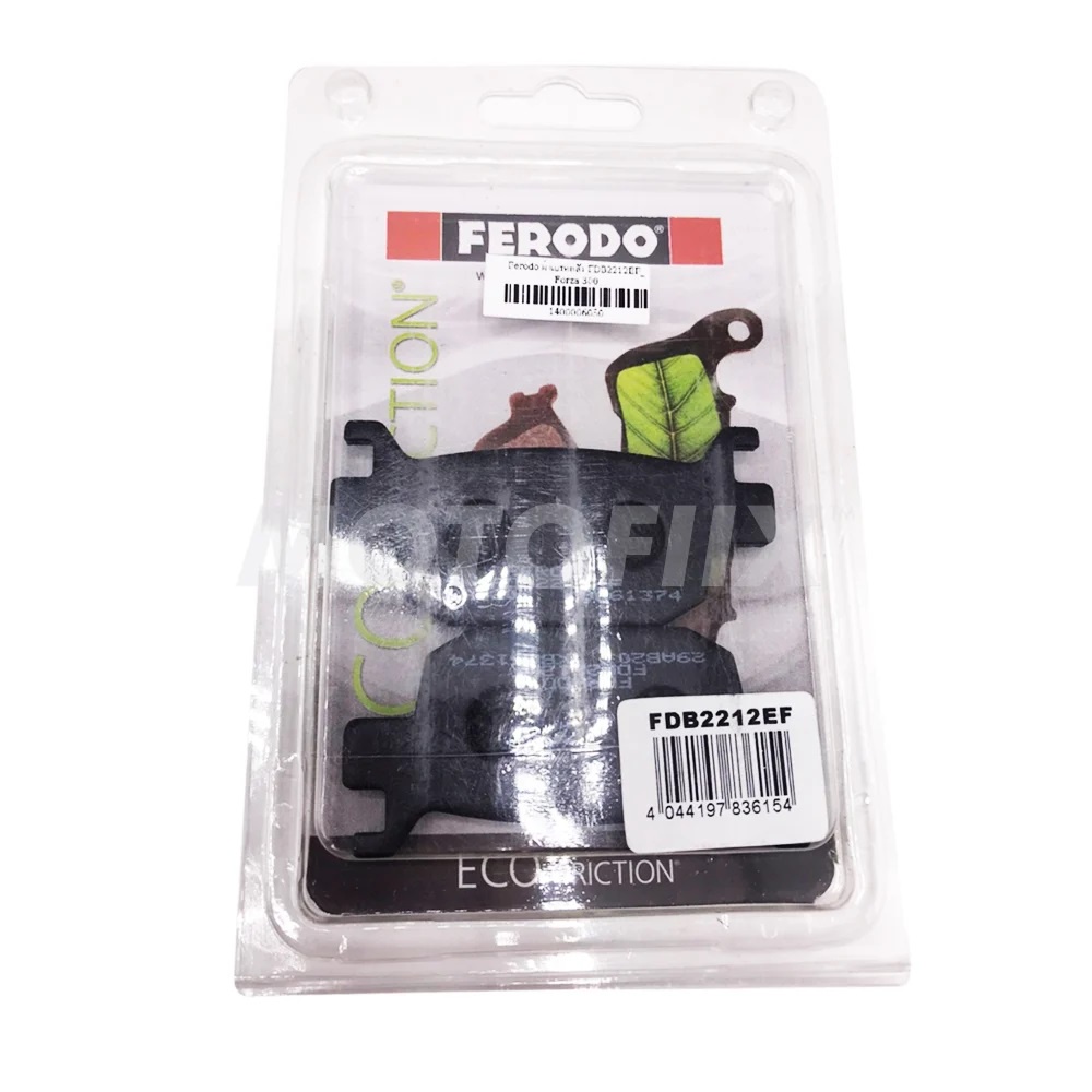 Ferodo ผ้าเบรคหลัง มอเตอร์ไซค์ FDB2212EF (HONDA) สำหรับ Forza 350,PCX 160,Click 160i,ADV 150/160