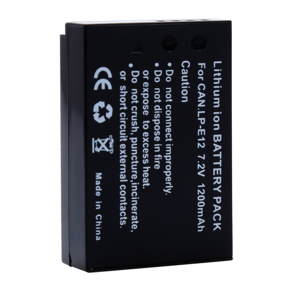 3Pcs 7.2V 1200mAh LP-E12 LPE12 LP E12 Rechargeble Camera batteries for ...