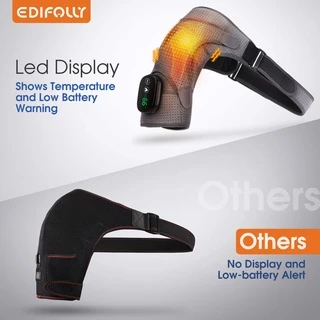 เครื่องนวดไหล่ไฟฟ้า LED บรรเทาอาการปวดข้ออักเสบ ปรับได้ / เครื่องนวดเข่า พยุงเข่า นวด พยุงหัวเข่าเครื่องไฟฟ้า ไหล่ ข้อมือ ข้อต่อ ไฟฟ้า อินฟราเรด