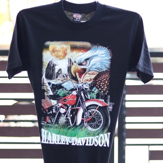 HH เสื้อยืดharley davidsonผ้านุ่มคอฟิตไม่มีข้างcotton100%ไซส์SMLมีมากกว่า40แบบ คอกลม