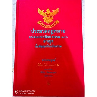 ประมวลกฎหมายแพ่งและพาณิชย์ บรรพ 1-6 อาญา ข้อสัญญาที่ไม่เป็นธรรม (ฉบับสมบูรณ์) (NEW VERSION 1.61) (แข็ง)