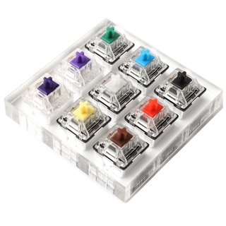 คีย์บอร์ดตัวอย่าง 9 ชิ้นสําหรับ Cherry Mx Gateron Kailh Box Switches