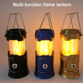 .ไฟตะเกียง ไฟเทค ไฟฉาย 3 in 1 multifunction stage flame lamp usb